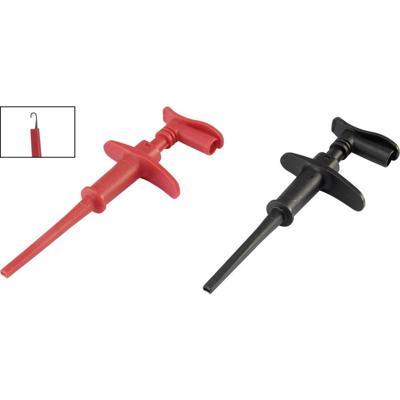 VOLTCRAFT MSK-118 Grijpklem Bus 4 mm CAT III 1000 V, CAT IV 600 V Zwart, Rood