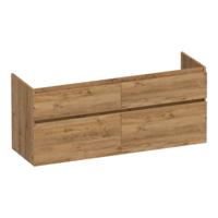 Brauer Delight - Onderkast - 140 cm - met 4 Softclose Lades Greeploos en 2 Sifon Uitsparingen - Chateau - thumbnail