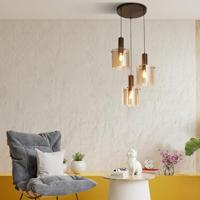 Searchlight Bruine hanglampSweden 3-lichts - 88910-3MO - thumbnail