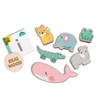 SES tiny talents balans en stapelspel houten dieren - thumbnail