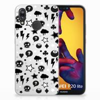 Silicone Back Case Huawei P20 Lite Silver Punk - thumbnail