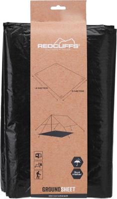 Redcliff 3 x 4 m Tentgrondzeil Zwart 4 x 3 m