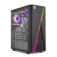 ATX Semi-toren doos Nox-Xtreme NXHUMMERFROST Zwart ATX - thumbnail