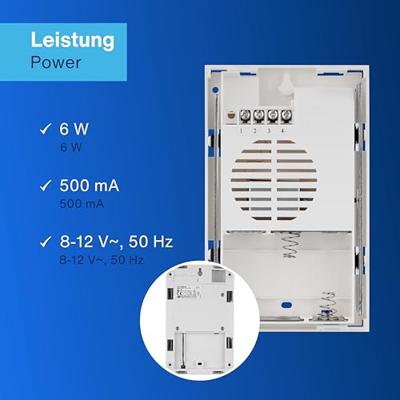 REV 0514860555 Gong 8 - 12 V 83 dBA Wit