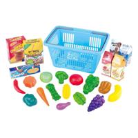 Play winkelmandje met boodschappen speelset, 23dlg. - thumbnail