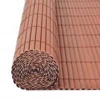 Tuinafscheiding dubbelzijdig 90x400 cm bruin - thumbnail