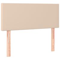 Boxspring met matras kunstleer cappuccinokleurig 90x190 cm - thumbnail