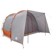 VidaXL Autotent 2-persoons waterdicht grijs en oranje - thumbnail
