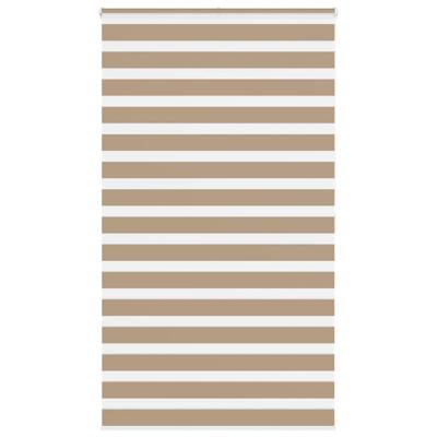 Zebra Blind 120x200 cm stofbreedte 115,9 cm polyester zandbruin