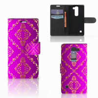 Wallet Case LG Spirit Barok Roze - thumbnail