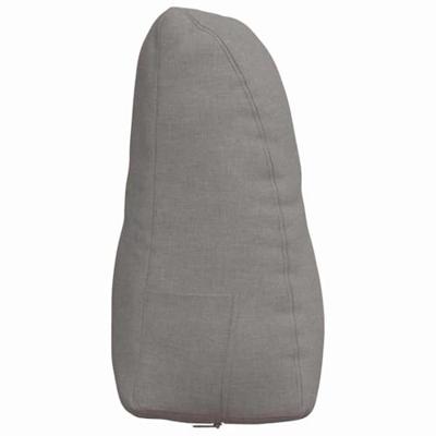 VidaXL Rugkussen taupe 80 x 24 x 50 cm stof