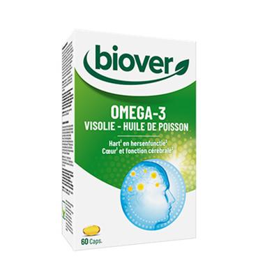 Biover Omega 3 visolie 60 Capsules