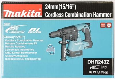 Makita DHR243Z Accu combihamer SDS-Plus 2,0J + snelwisselboorkop 18V Basic Body - thumbnail