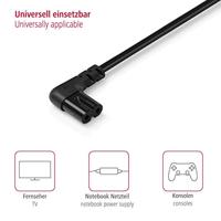 Hama Euro-netsnoer Voor Sonos PLAY:1/PLAY:5 Aan Beide Zijden Haaks 3 M Zwart - thumbnail