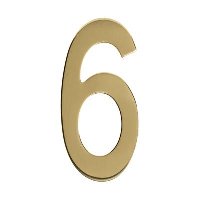 Intersteel Huisnummer 6Numbra 15cm messing - 0013.402046