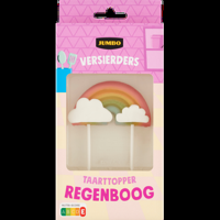 Jumbo Versierders Taarttopper Regenboog 60 g - thumbnail