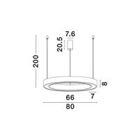 Lyora HanglampMorbido goud Ø 80cm - 9345643 - thumbnail