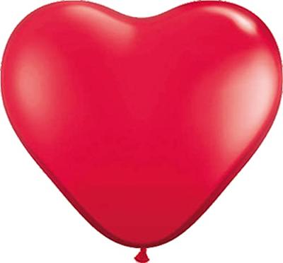 Folat BV Hart ballonnen - rood, 8st.