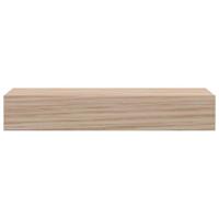 Wandschappen 4 st 23x23,5x4 cm bewerkt hout - thumbnail