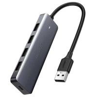 Ugreen Hub Adapter 4-in-1 USB-C naar 4× USB 3.0 + USB-C Grijs - thumbnail