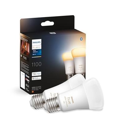 Philips Hue LED-lamp (2 stuks) 871951429125600 Energielabel: F (A - G) Hue White Ambiance E27 Doppelpack 2x1100lm 75W E27 11 W Warmwit tot koudwit