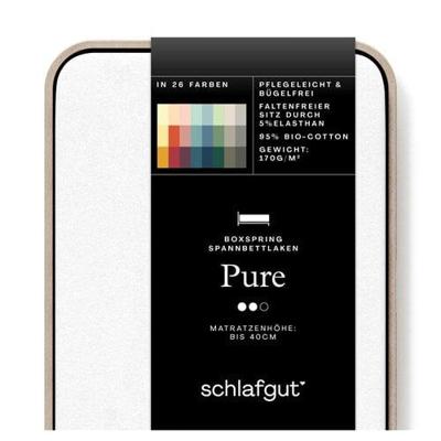 Schlafgut Schlafgut Pure Jersey Boxspring Hoeslaken L - 140x200 - 160x220 101 Full-White