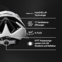 Fietshelm KED Spiri II Trend L 55-61 cm - white matt - thumbnail