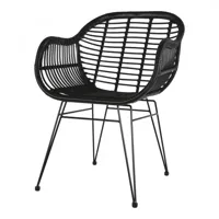 Tuinstoel Moda zwart - thumbnail