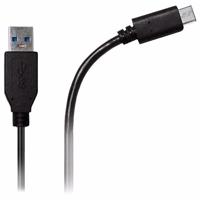 Azuri USB-C 3.1 naar USB (type-A) kabel 1,0 m datakabel zwart (AZCABUSBC-BLK) - thumbnail