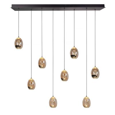 Highlight HanglampGolden Egg zwart 8-lichts recht - H5459.01