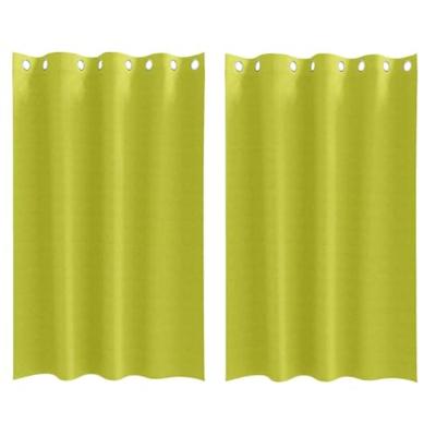 VidaXL Zwart-out gordijnen met ringen 2 pcs groen 175 x 140 cm VidaXL Zwart-out gordijnen met ringen 2 pcs groen 175 x 140 cm