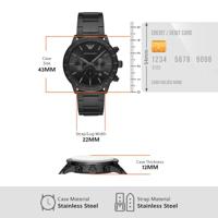 Emporio Armani AR11242 Heren Horloge 43mm 3ATM - thumbnail