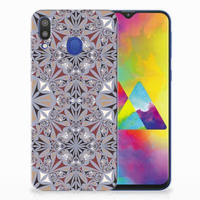 Samsung Galaxy M20 (Power) | TPU | Siliconen hoesje | Flower Tiles Samsung Galaxy M20 (Power) | TPU | Siliconen hoesje | Flower Tiles