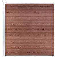 VidaXL Schutting 175x186 cm hkc bruin - thumbnail