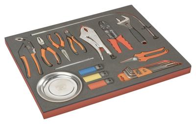 Bahco Foaminlay Fit&Go 3/3 met tangen | inbussleutels | magnetische schaal en pikgereedschap - 23-delig - FF1A167