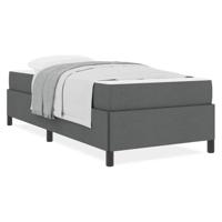 Boxspring bed Donkergrijs en Zwart 90 x 200 cm - thumbnail
