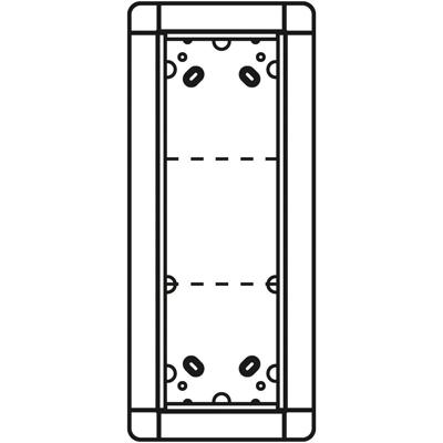 Ritto by Schneider 1881320 Inbouw-behuizing voor Accessoires voor deurintercom Zilver