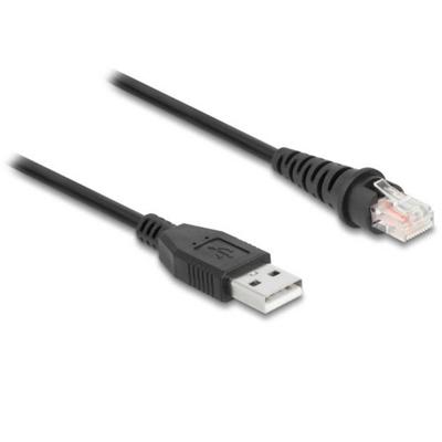 Delock 90611 USB-kabel USB 2.0 USB-A stekker, RJ50 2.00 m Zwart