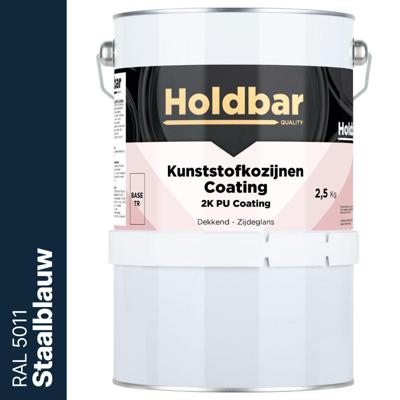 Holdbar Kunststofkozijnen Coating Staalblauw (RAL 5011) 2,5 Kg Holdbar Kunststofkozijnen Coating Staalblauw (RAL 5011) 2,5 Kg