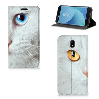 Samsung Galaxy J7 2017 | J7 Pro Hoesje maken Witte Kat