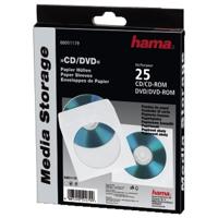Hama cd sleeves papier wit 25 stuks - thumbnail