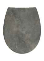Toiletzitting Cedo Pinara Softclose Betonlook Grijs - thumbnail