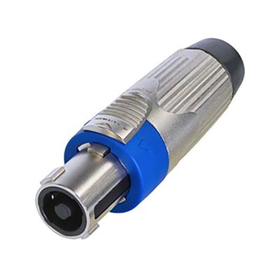 Neutrik NLT4FXX Stekker Zilver, Blauw 1 stuk(s)