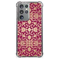 Anti Shock Case Samsung Galaxy S21 Ultra Barok Pink - thumbnail