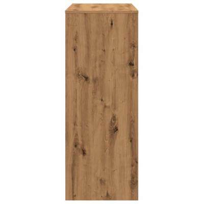 Bartafel met rekken 90x40x103,5 cm hout artisanaal eikenkleurig