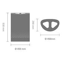 Brabantia wasbox 55 liter met kunststof deksel white - thumbnail