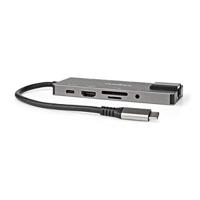 Nedis CCBW64775AT02 USB-adapter USB-C -USB-A, RJ45, HDMI, SD 0.2m - thumbnail
