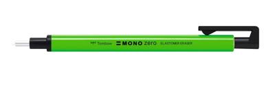 Tombow • precision eraser mono zero, refillable, round tip 2,3 mm diameter, neon green