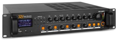 Power Dynamics PDV120MP3 100V zoneversterker, mixer & mediaspeler 120W
