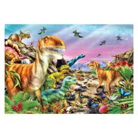 Clementoni legpuzzel super color land of dinosaurs, 104st. - thumbnail